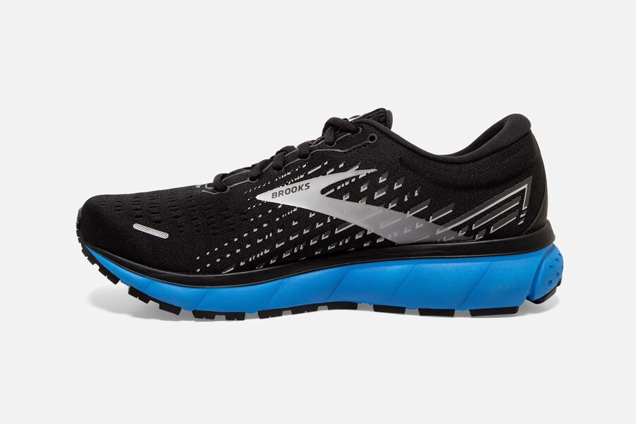 Brooks Running Shoes Mens Black/Grey/Blue - Ghost 13 Road - 7652-YAFTD